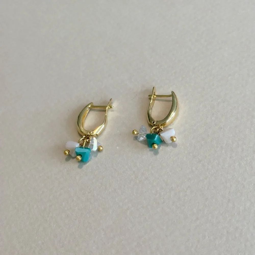 Crystal hoop earrings R840 - Picture 2 of 4